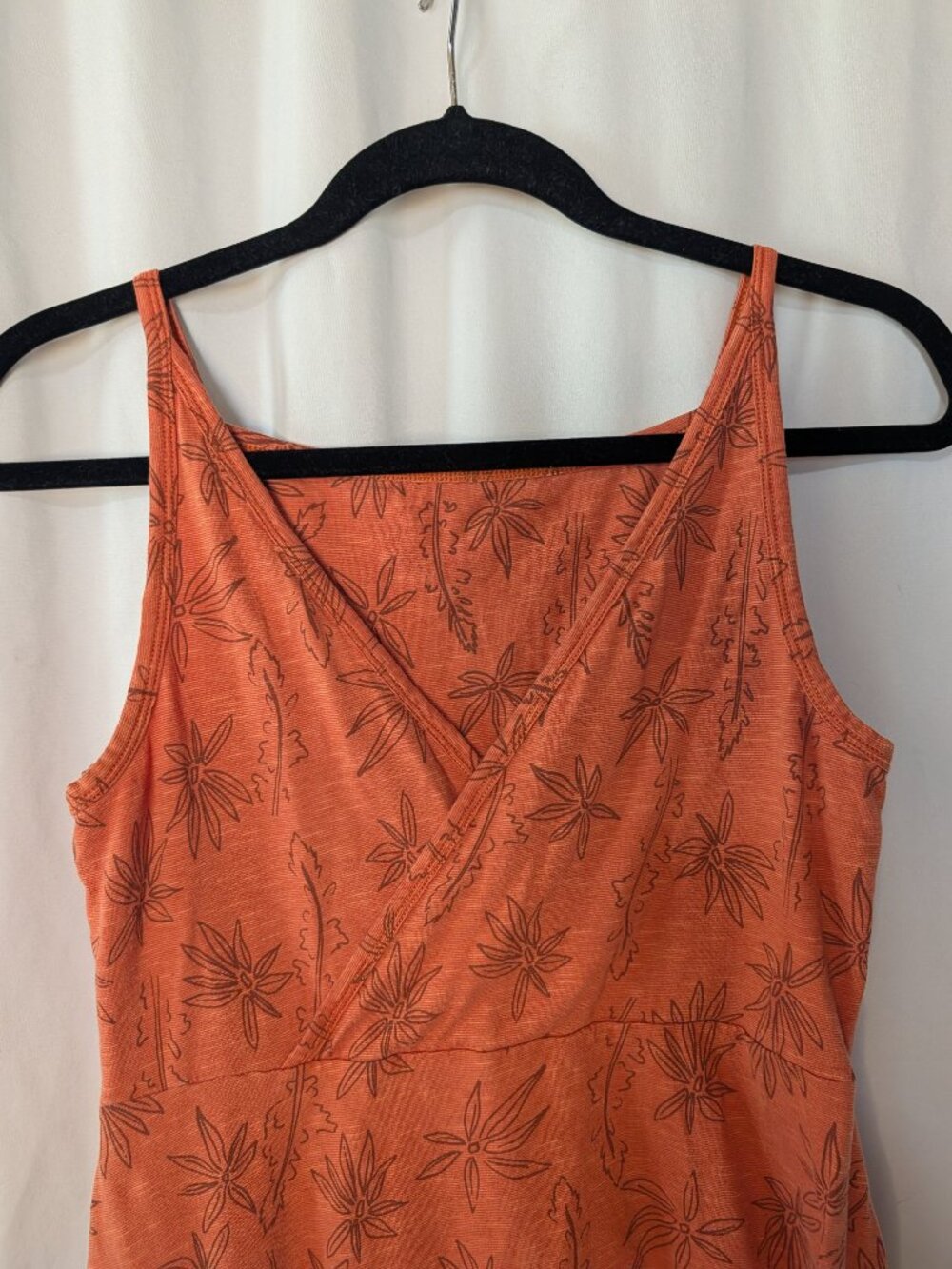 Toad&Co Samba Corfu Dress Rust Terracotta Floral Pocket Womens Large L - Picture 3 of 9